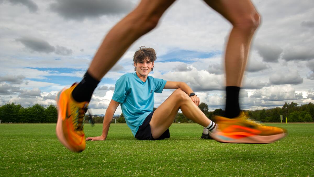 Teenage star Cameron Myers is preparing to race at the Australian Athletics Championships on Thursday. Picture by Elesa Kurtz
