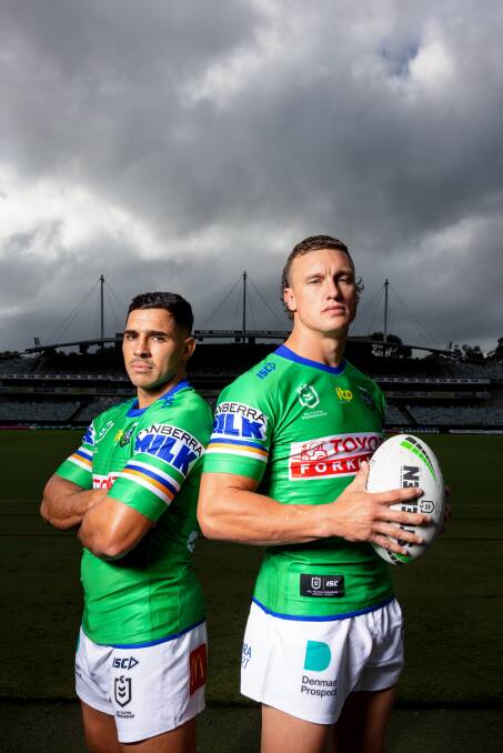 The partnership between Wighton and Jamal Fogarty has allowed the Raiders to hit their straps late in the season. Picture: Sitthixay Ditthavong