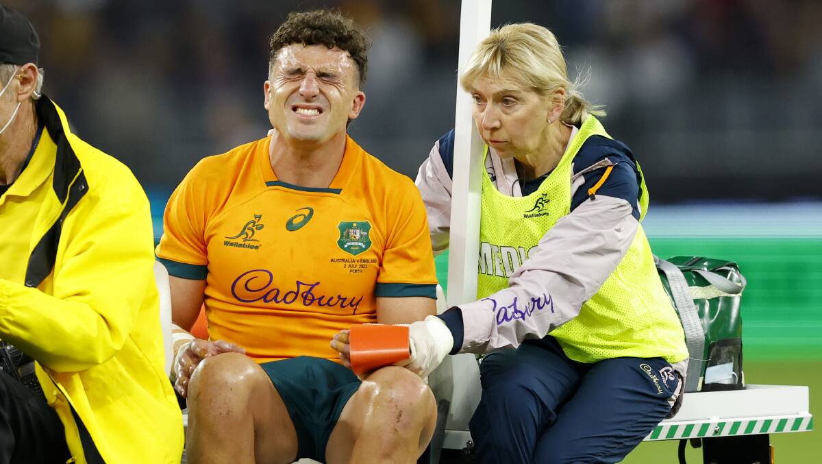 Tom Banks will make his Wallabies comeback this weekend after suffering a gruesome broken arm in July. Picture Getty Images