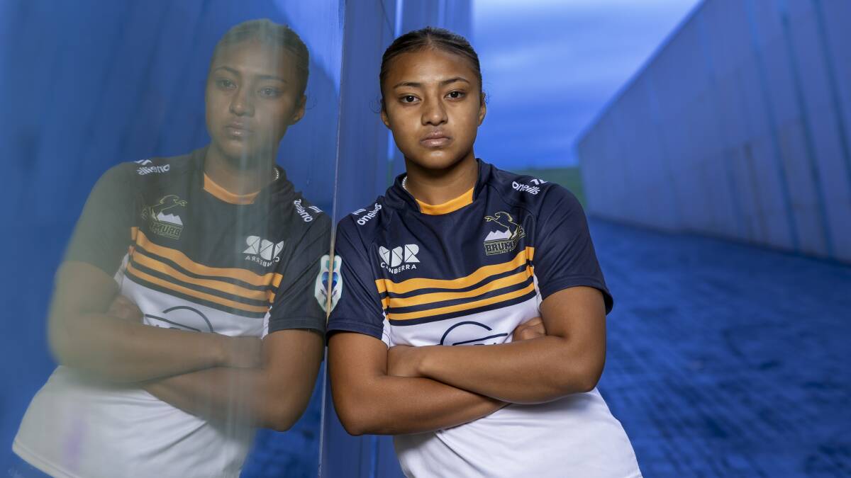 Faitala Moleka is ready to lead the ACT Brumbies after a breakout season in 2023. Picture by Gary Ramage