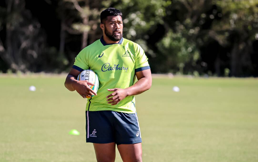 Folau Fainga'a is eyeing a 2023 World Cup berth. Picture: Andrew Phan/Wallabies media