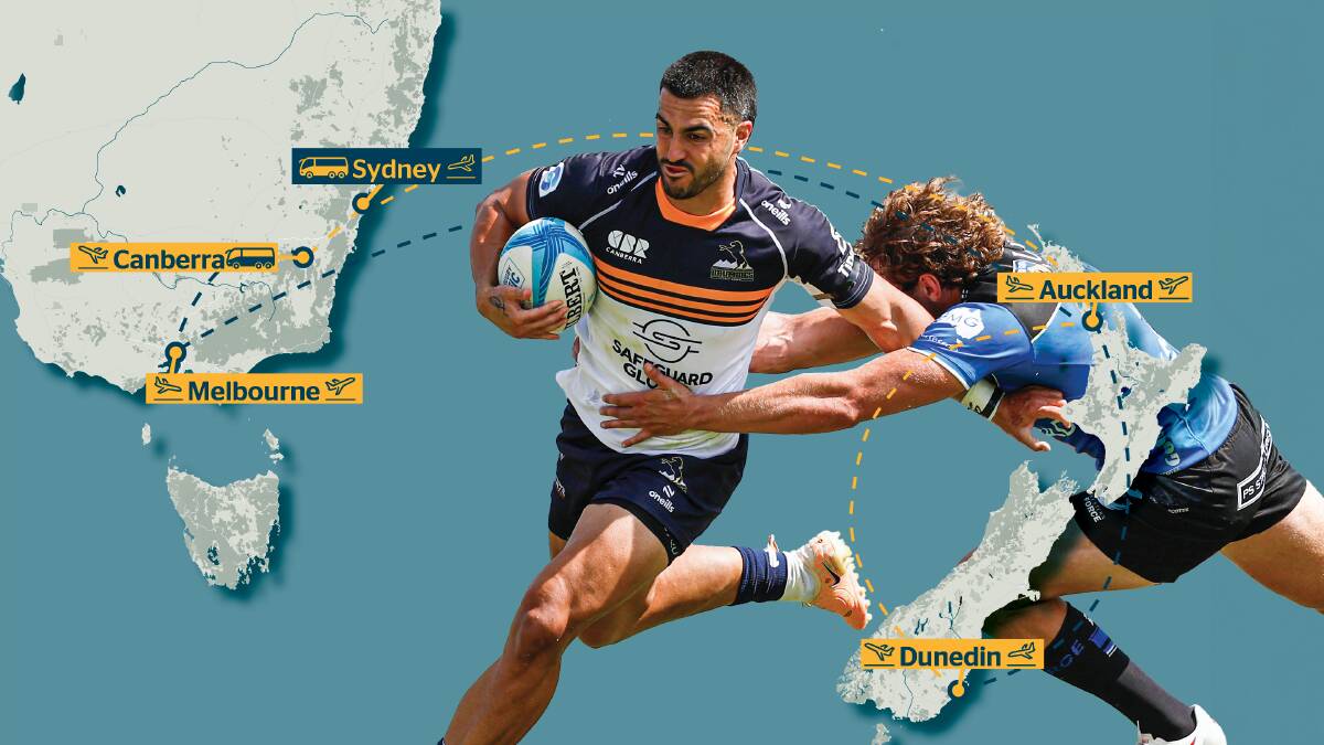 The Brumbies have embarked on the most challenging travel journey in Super Rugby. Picture by Keegan Carroll