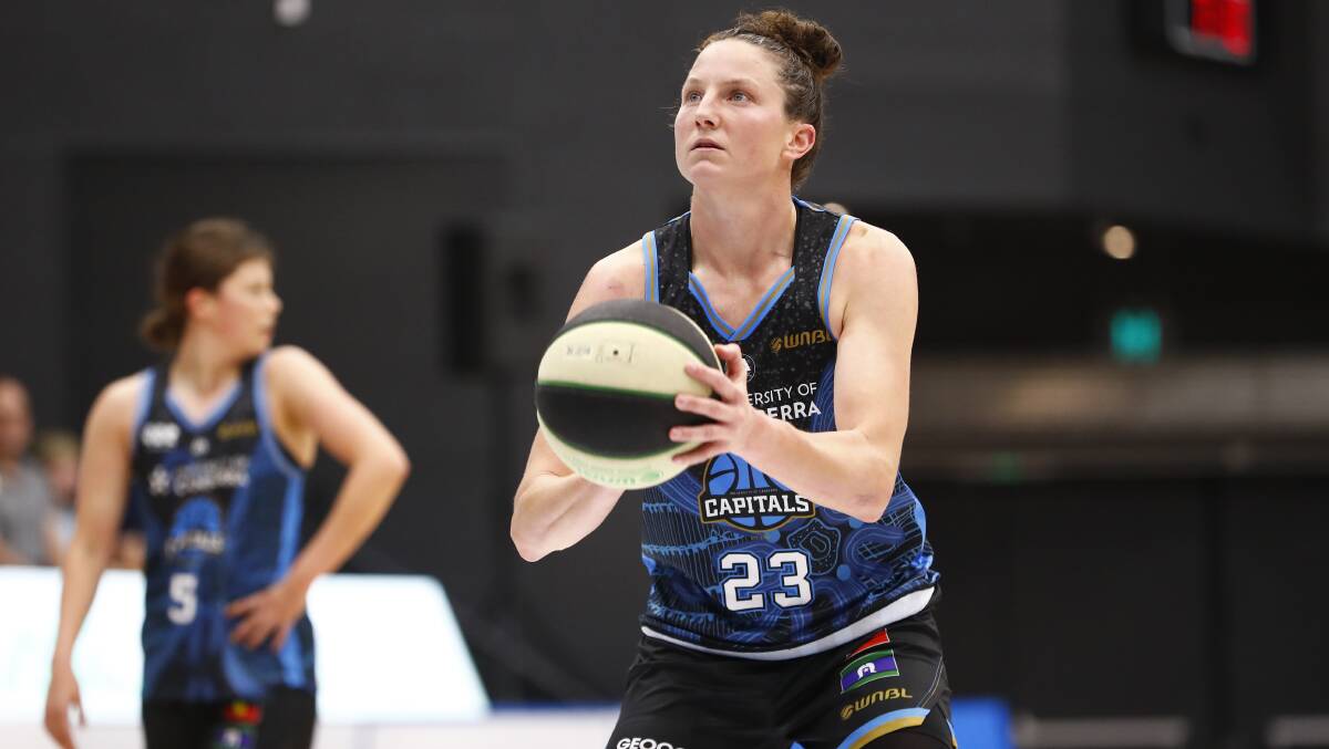 Former Capitals star Kelsey Griffin has signed with the Bendigo Spirit. Picture: Keegan Carroll