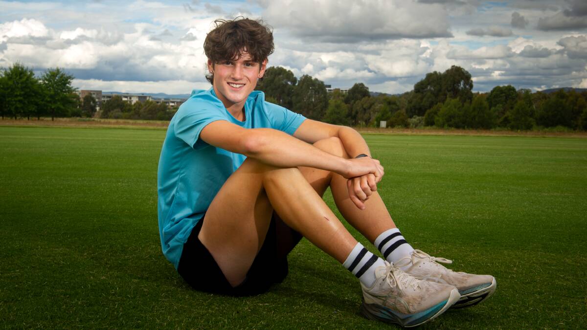 Teenage athletics sensation Cameron Myers has remained grounded despite a stunning year. Picture by Elesa Kurtz
