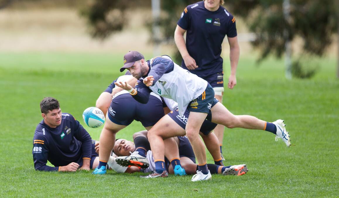 ACT Brumbies Halfback Ryan Lonergan has been named to start against the NSW Waratahs at the Sydney Football Stadium on Friday night. Picture by Sitthixay Ditthavong