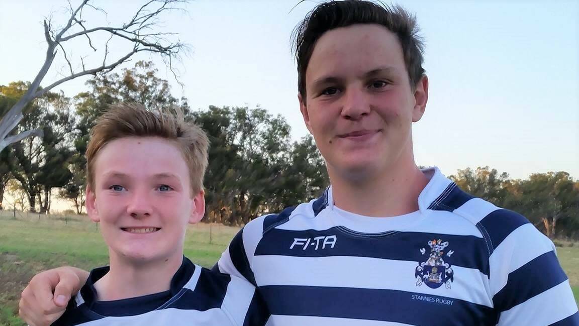 Lachlan, left, and Tom Hooper have grown from talented schoolboys into Australian representatives. Picture supplied