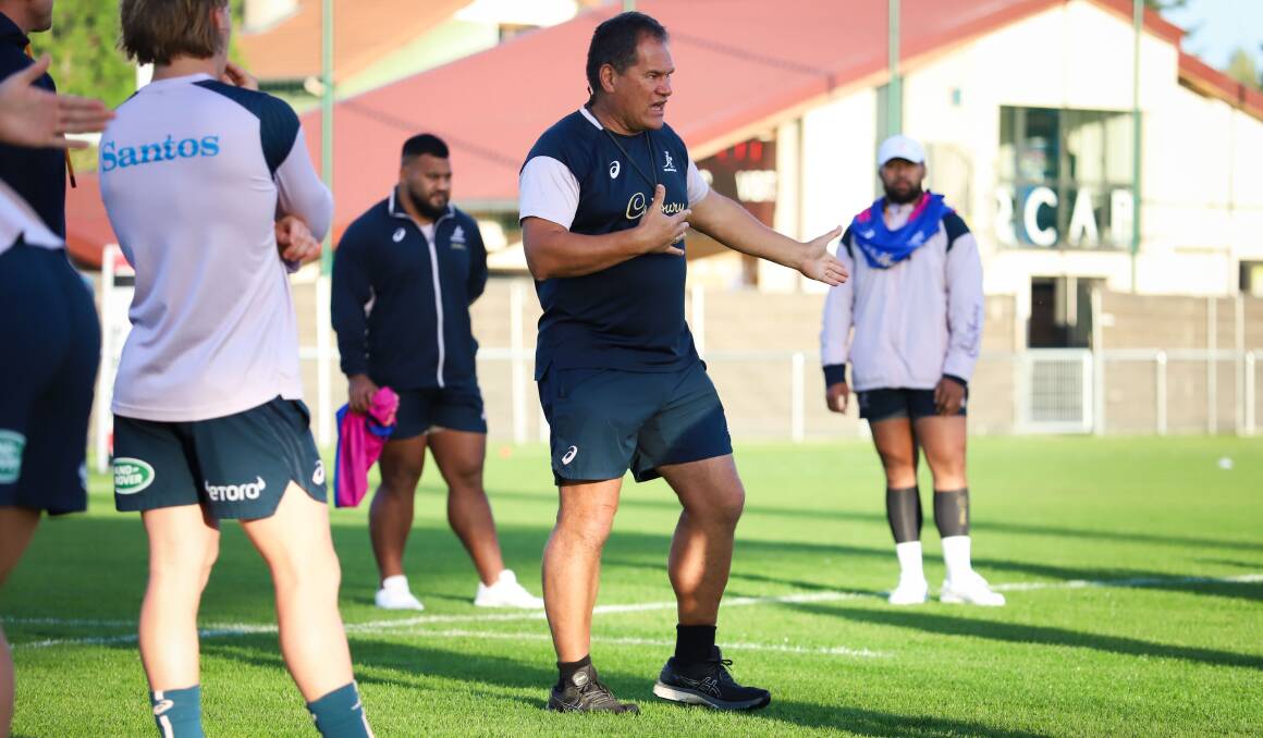 Wallabies coach Dave Rennie is looking to settle on his preferred side during the spring tour. Picture by Andrew Phan (Wallabies Media)
