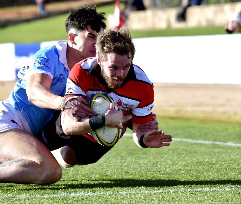 Lachlan Lonergan completes a stunning solo try in Saturday's win over Wests. Picture: Elesa Kurtz.