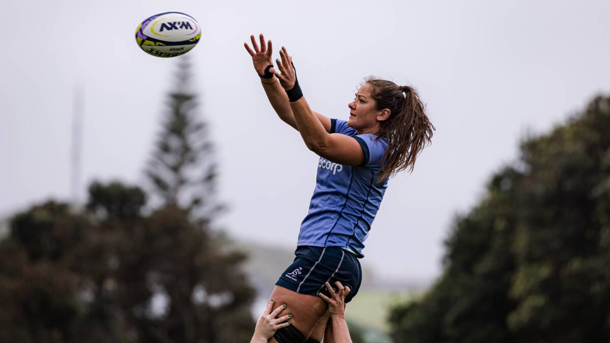 Michaela Leonard has led Australia to new heights. Picture Brendan Hertel/Rugby Australia