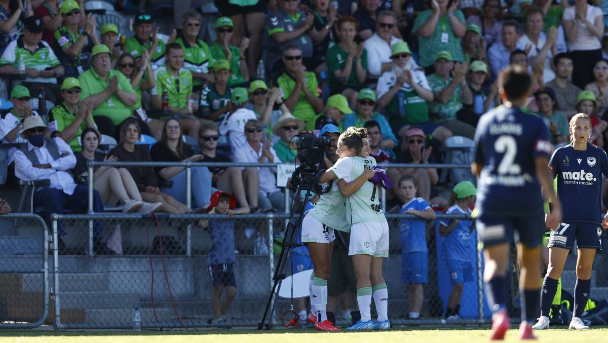 Canberra United will lose an opportunity to play a home game at McKellar Park due to the A-League's new Unite Round. Picture by Keegan Carroll