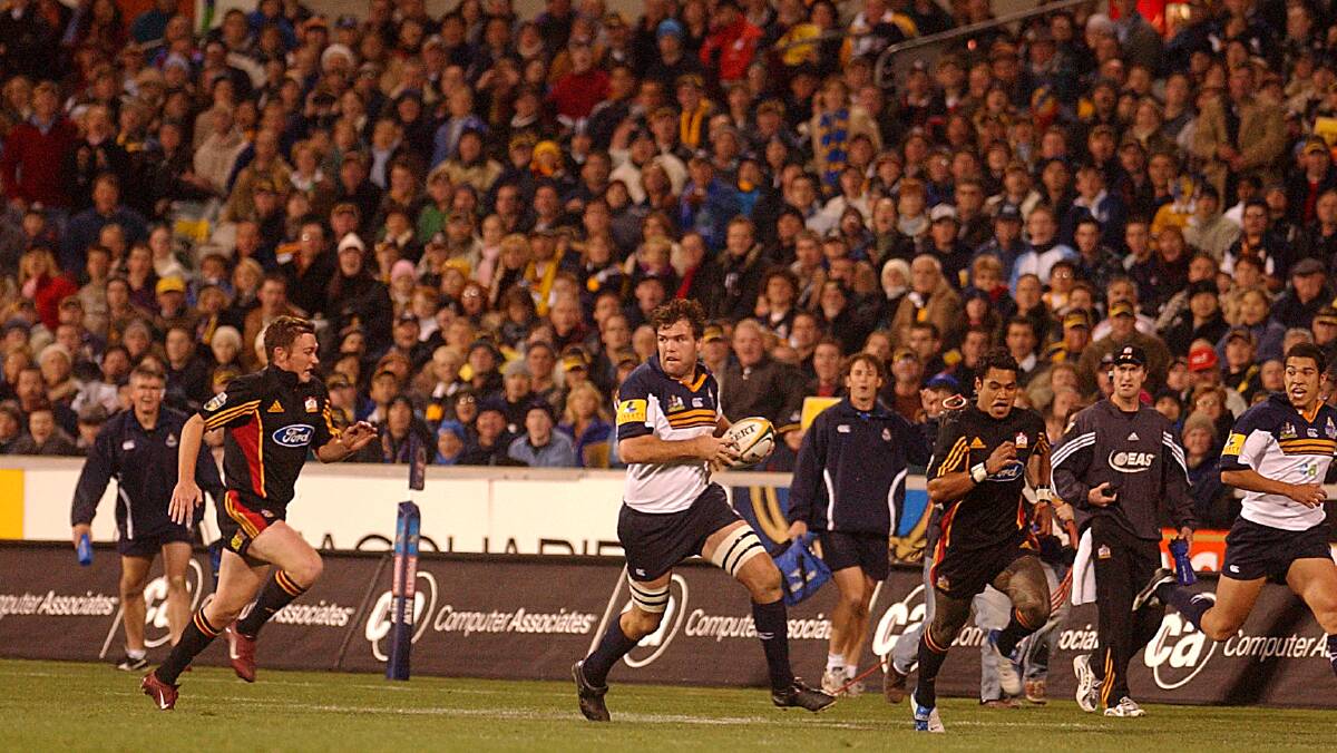 The Brumbies are looking to recreate the glory years of the early 2000s when fans packed out Canberra Stadium. Picture: Gary Schafer