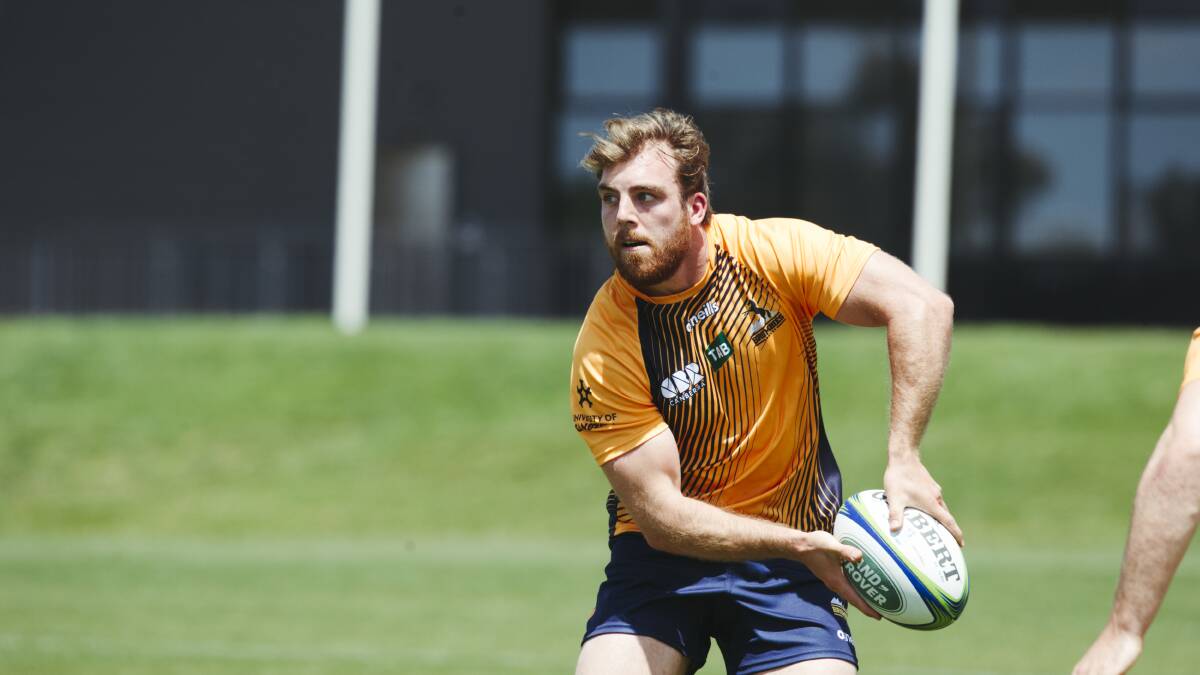 ACT Brumbies centre Hudson Creighton shapes as a key figure in Stephen Larkham's plans for the 2023 season. Picture by Dion Georgopoulos