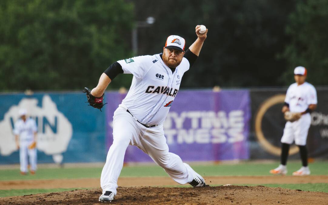 Cavalry pitcher Frank Gailey is eager to return to the mound. Picture: Jamila Toderas