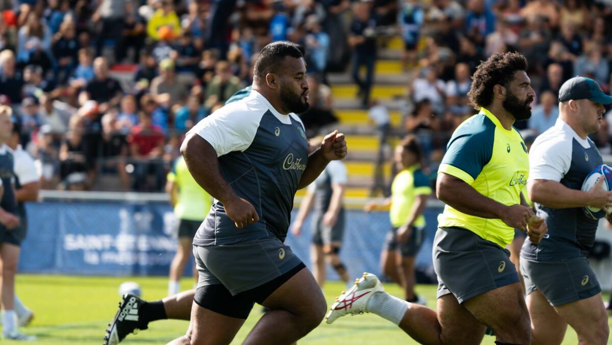 Taniela Tupou is in the Wallabies World Cup squad less than a year after tearing his Achilles. Picture Julius Dimataga/RugbyAU Media