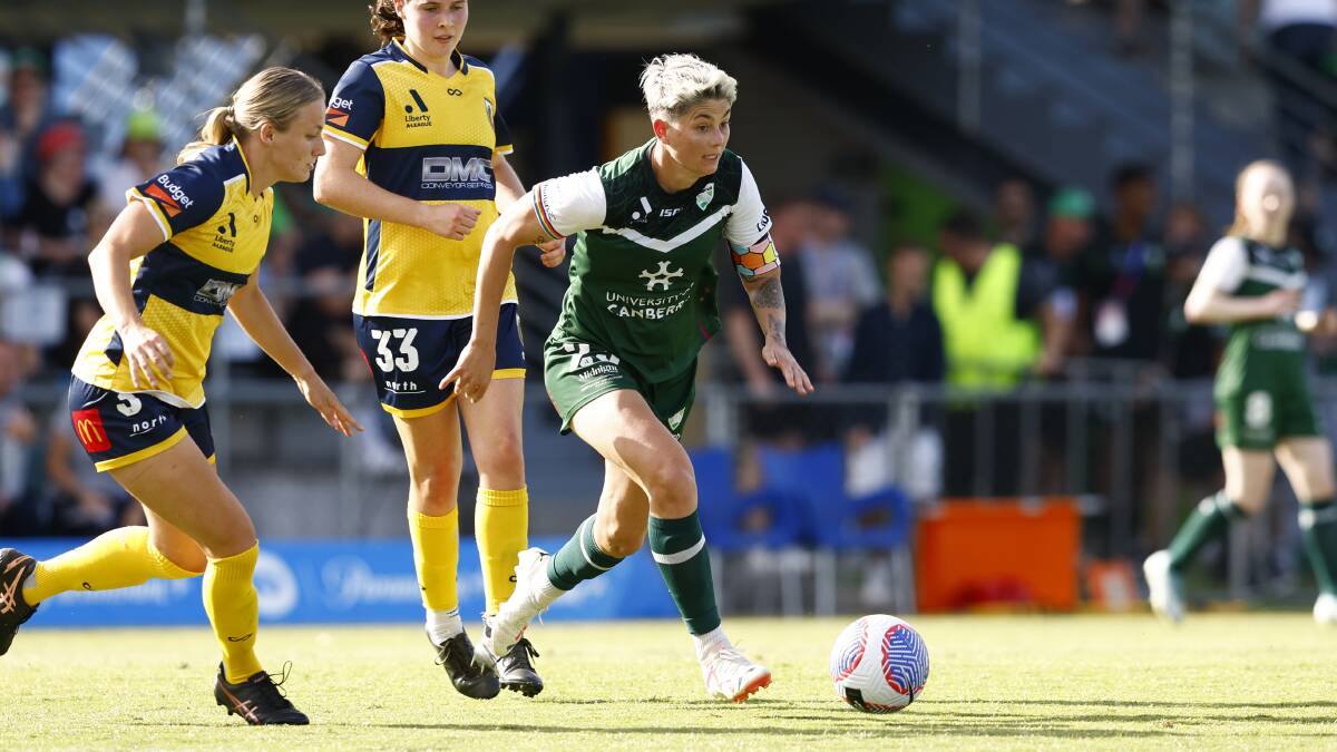 Michelle Heyman is searching for answers amid a tough start to the A-League Women's season. Picture by Keegan Carroll