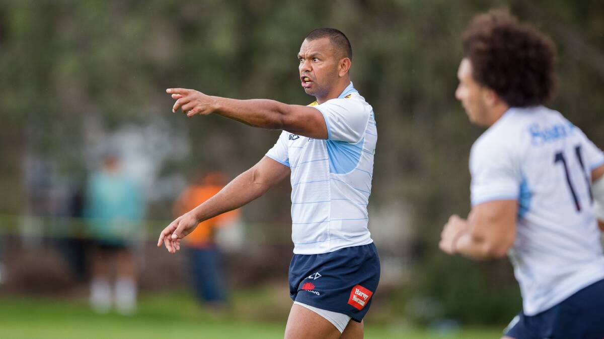 Kurtley Beale has pointed to teenage prodigy Max Jorgensen as a future star. Picture by Sitthixay Ditthavong