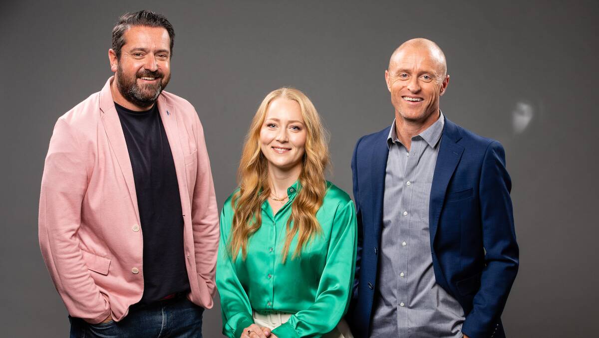 
Gracie Elvin (centre) has found her feet as a commentator for SBS. Picture: Supplied