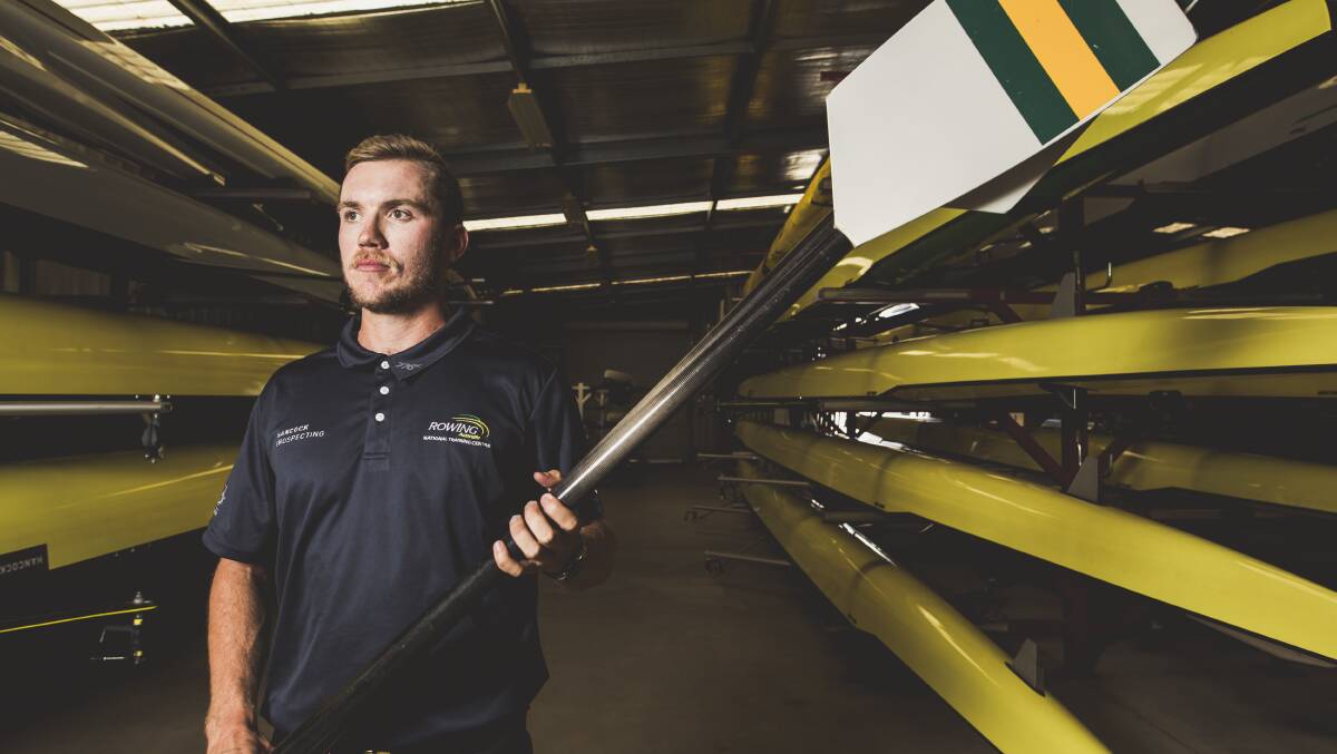 Caleb Antill has missed selection in the Australian Olympic rowing team. Picture by Jamila Toderas