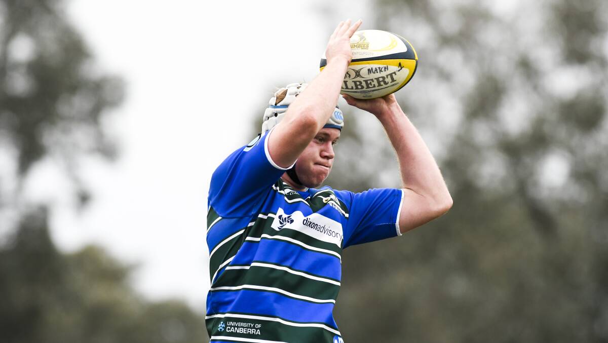 Uni-Norths lock Will Sankey has returned to Canberra after a stint in Perth with the Western Force. Picture by Dion Georgopoulos