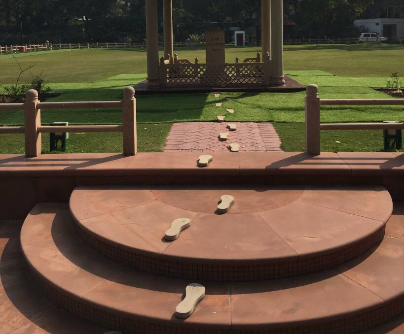 Gandhi Smriti, where Mahatma Gandhi's last footsteps are immortalised in the garden. The 12-bedroom bungalow has been turned into an interactive museum.