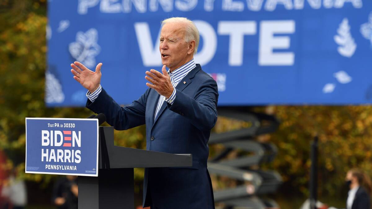 President-elect Joe Biden has committed to increase America's efforts to tackle climate change when he takes office in January. Picture: Shutterstock