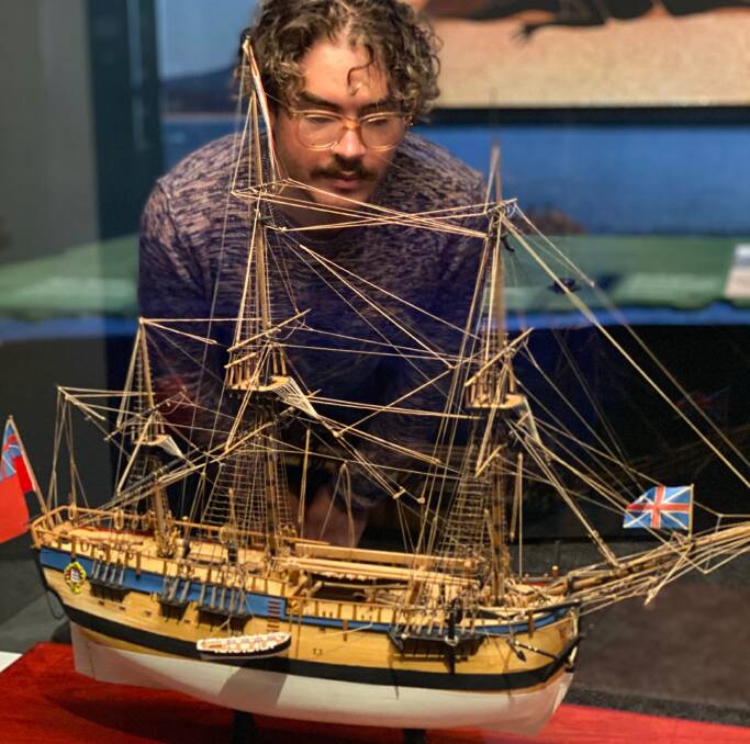 Scale model of Endeavour made in 1986. Photos supplied. National Museum of Australia (Jason McCarthy)