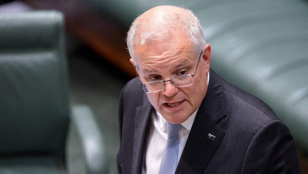 Prime Minister Scott Morrison is caught between a rock and a hard place on fuel excise. Picture: Sitthixay Ditthavong.