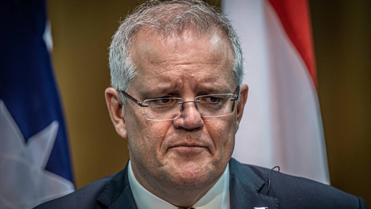 Scott Morrison has to work with the leaders of all Australia's states and territories. Jacinda Ardern doesn't have that challenge. Picture: Karleen Minney.