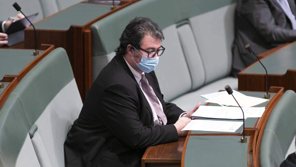 If the government is so concerned about people spreading anti-vaxxer sentiments, why not pull George Christensen into line? Picture: Keegan Carroll