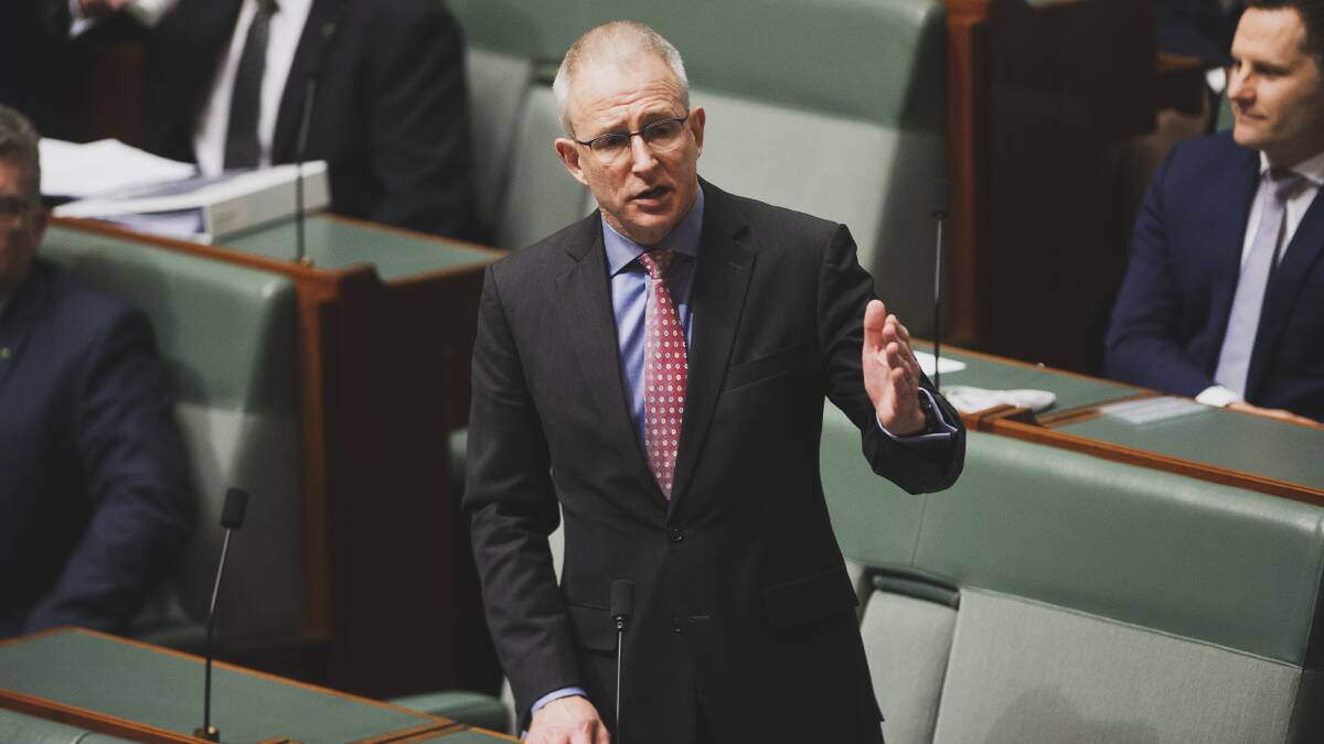 Communications Minister Paul Fletcher during question time in Federal Parliament. Picture: Dion Georgopoulos