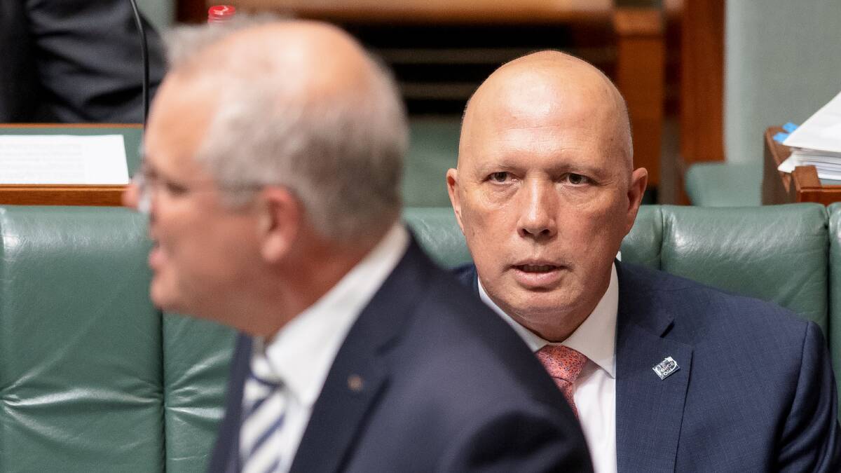 Mr Dutton, like Mr Morrison, has promised to change. Picture: Sitthixay Ditthavong.