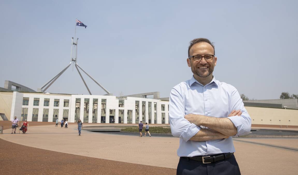Adam Bandt's lack of regard for the Australian flag in its current form is likely to inflame divisions within the community. Picture: Sitthixay Ditthavong