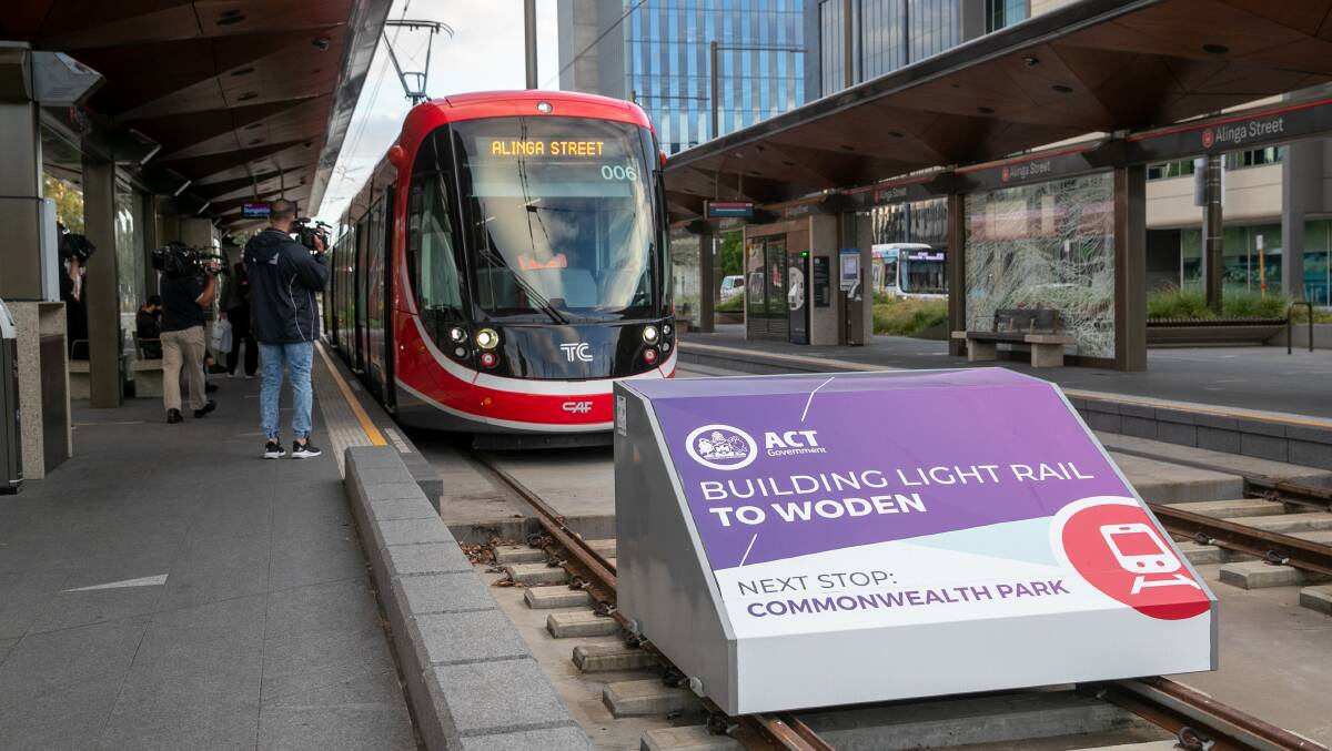 A reader argues that the 2016 election results indicated there was a lack of support for the light rail project on Canberra's southside. Picture: Keegan Carroll.