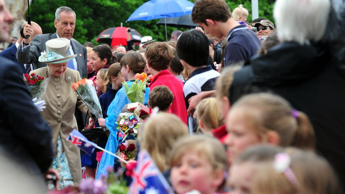 Queen Elizabeth was welcomed by crowds at the Australian War Memorial in 2011. Picture: Karleen Minney