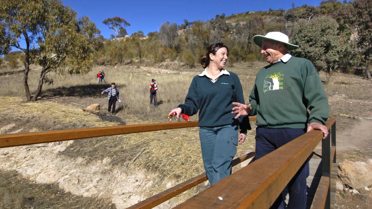 The launch of the Mount Taylor walking track in 2008. A reader says the latest redevelopment is not necessary. Picture: Elesa Kurtz