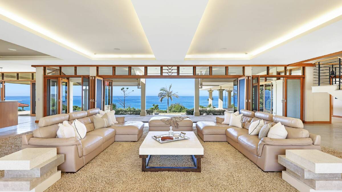 This lavish property at 42 Coachmans Close, Sapphire Beach has been listed for sale with NSW Sotheby's International Realty. Photo from listing.