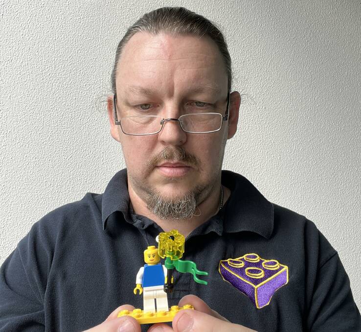 Dr Stephen Dann runs Lego Serious Play workshops through the ANU. Picture: Supplied