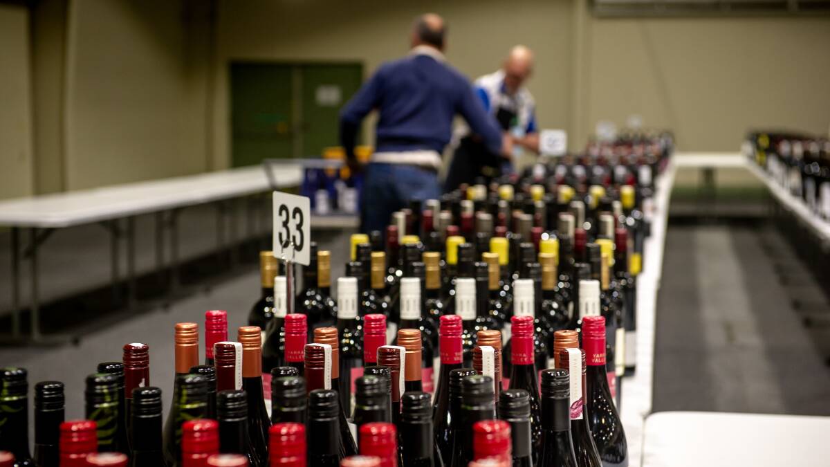 Close to 890 wines will be judged over the week before the winners are announced on May 20. Picture: Elesa Kurtz