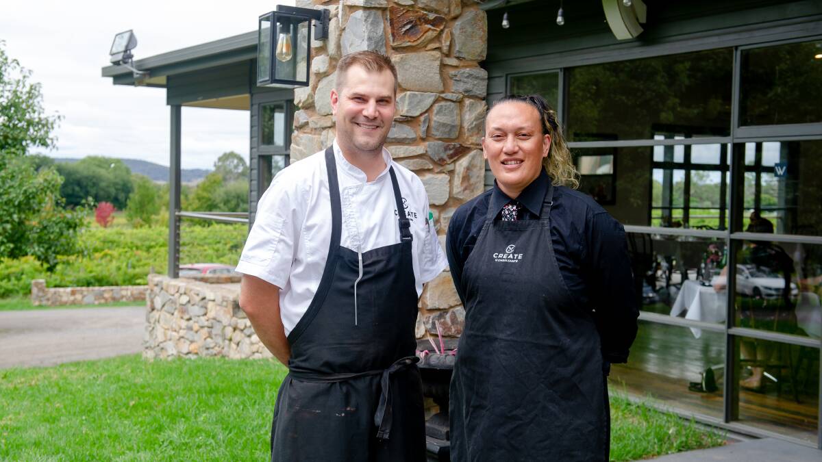 Head chef James Titheradge and manager Ebony Sampson. Picture: Elesa Kurtz 