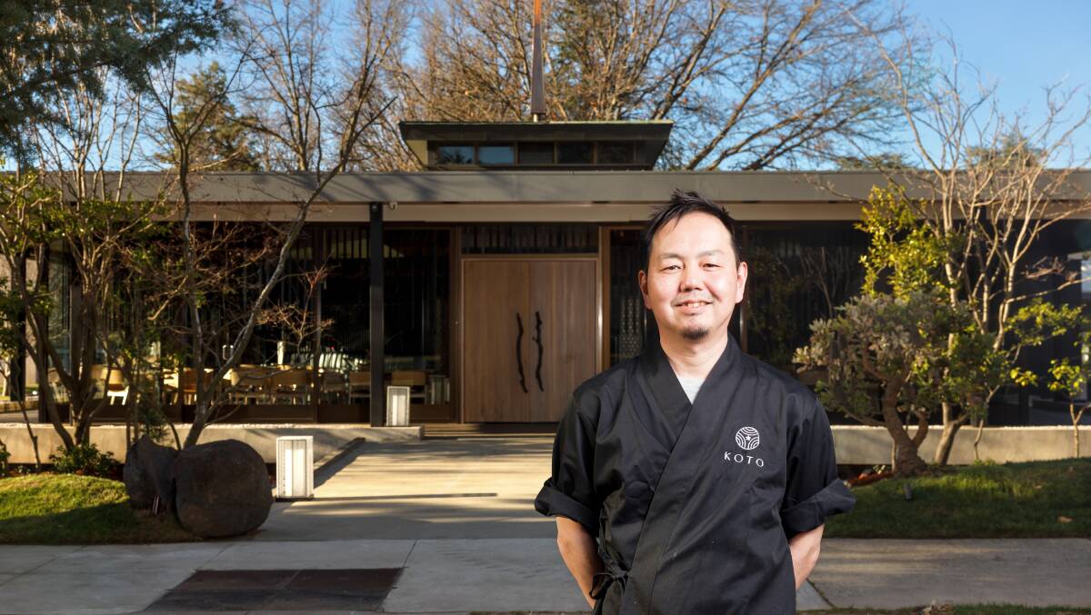 Executive chef Shinya Nakano trained in Kyoto with a fifth-generation sushi master and worked at Nobu in Melbourne. Picture by Sitthixay Ditthavong