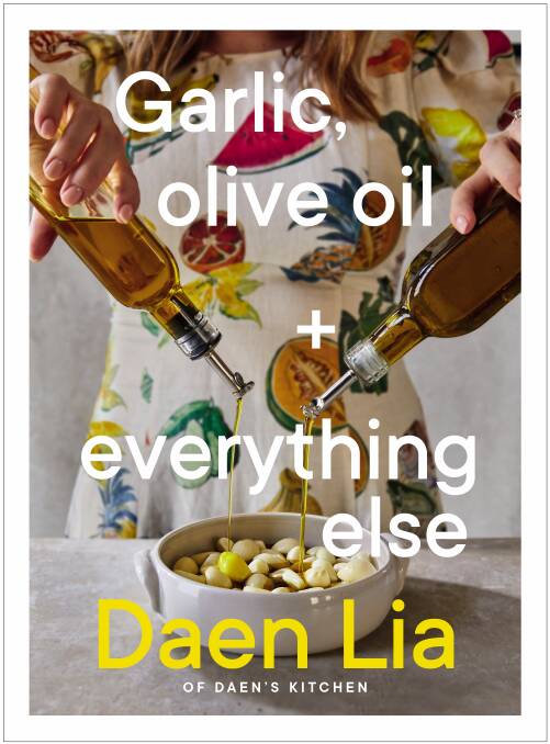 Garlic, olive oil and everything else, by Daen Lia. Plum. $29.99.
