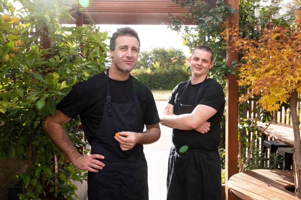 Chef de Partie Andy Photiou and sous chef Corey Finch. Picture: Sitthixay Ditthavong