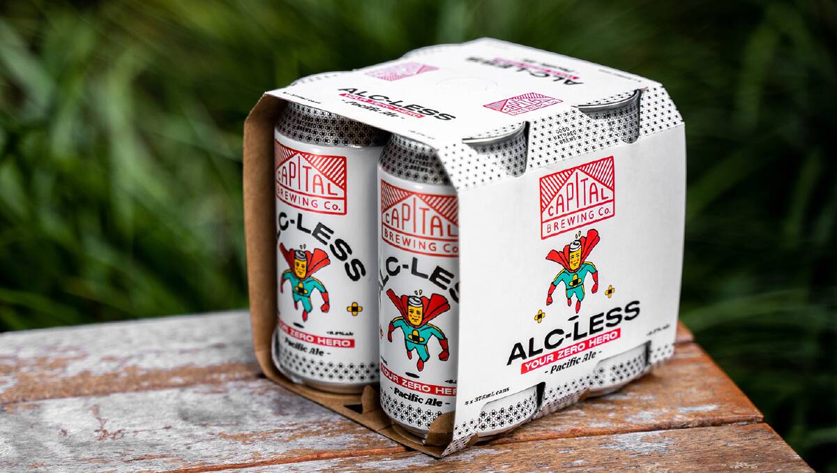 Capital Brewing Alc Less is brewed in Canberra. Picture supplied