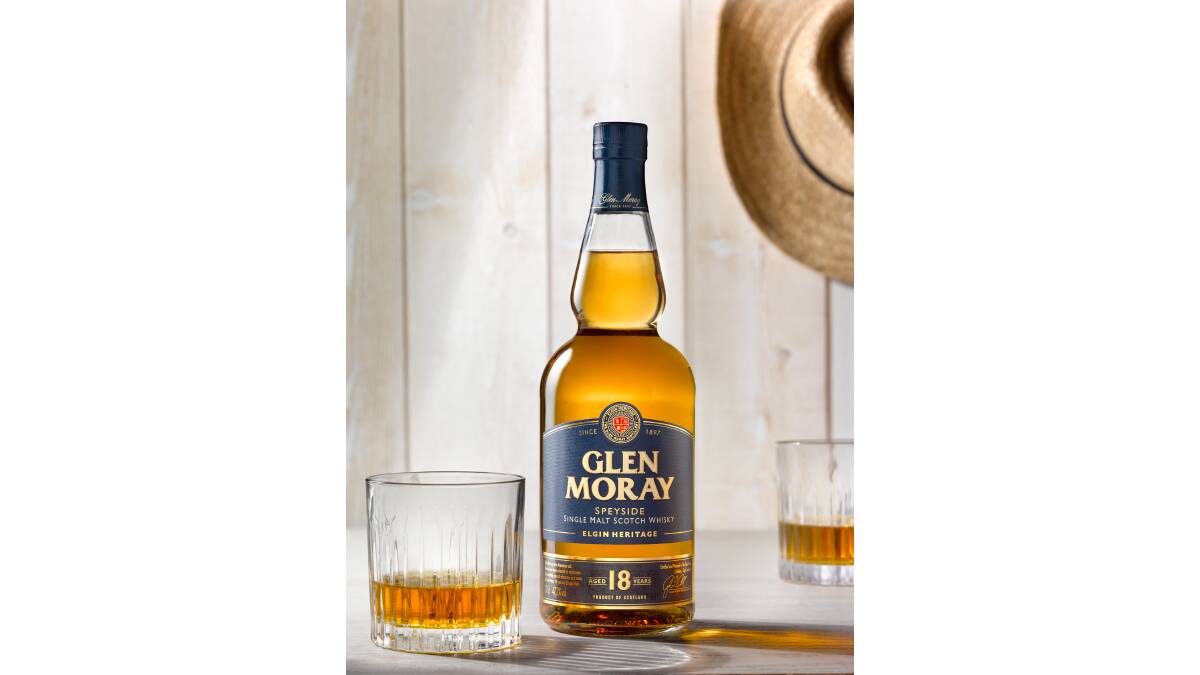 Glen Moray's 18-year-old single malt Scotch whisky. Picture: Supplied 