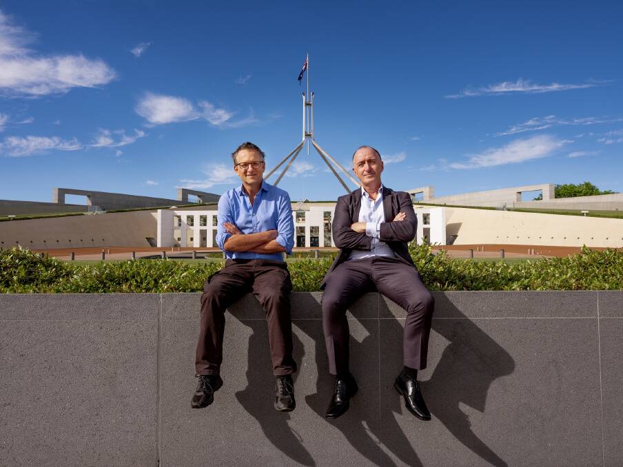 Michael Mosley and Ray Kelly came to Canberra with a message for our government. Picture: SBS