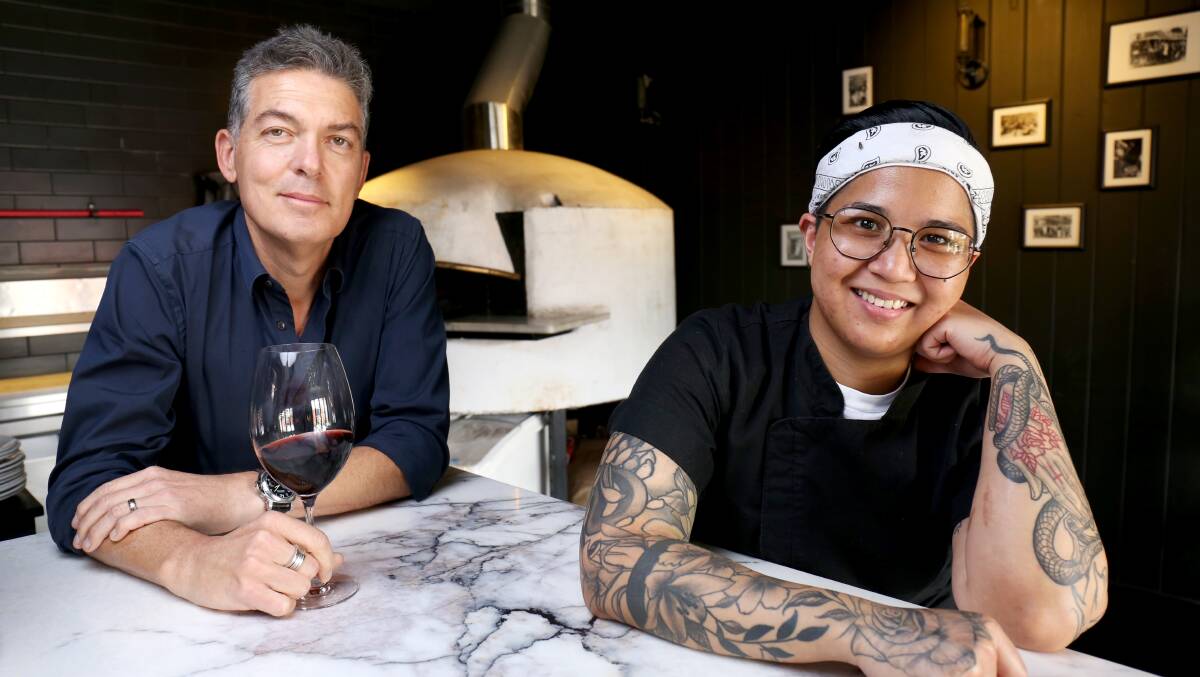 Owner Pasquale Trimboli with chef Qiela Antonio. Picture: James Croucher