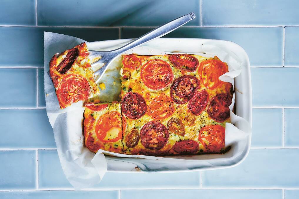 Alice Zaslavsky's summer slice is the only zucchini slice recipe you'll ever need. Picture: Supplied