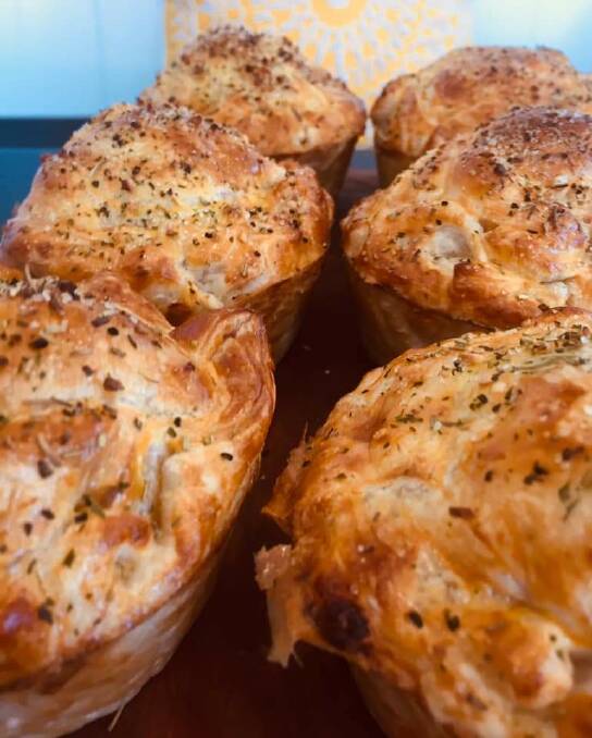 Chicken and leek pies from Cooma's H Cafe. Picture: Supplied 