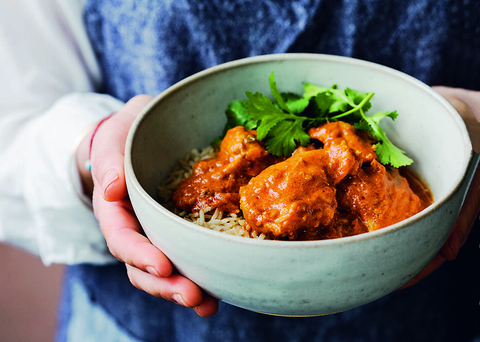 Light butter chicken from The Healthy Slow Cooker. Picture: Supplied