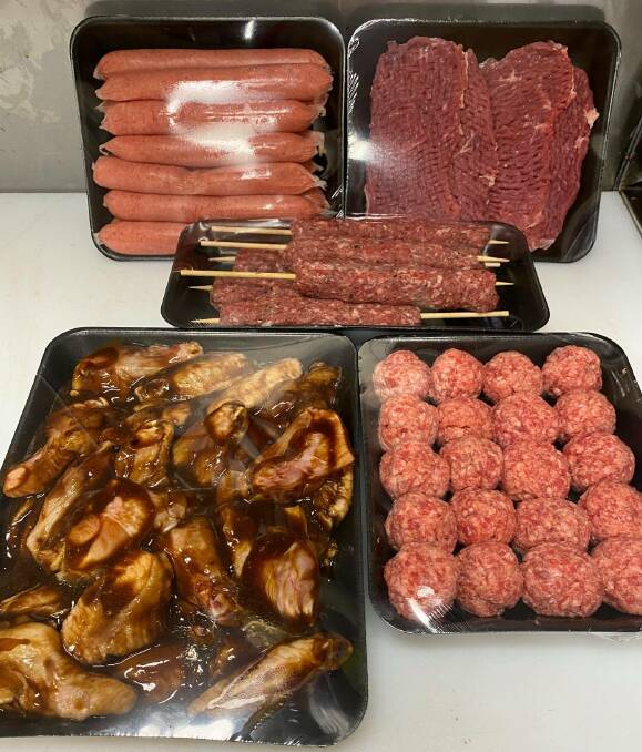 The ultimate footy barbecue pack from Lyneham butchers. Picture: Facebook